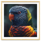Rainbow Lorikeet Parrot Close Up Portrait thumbnail