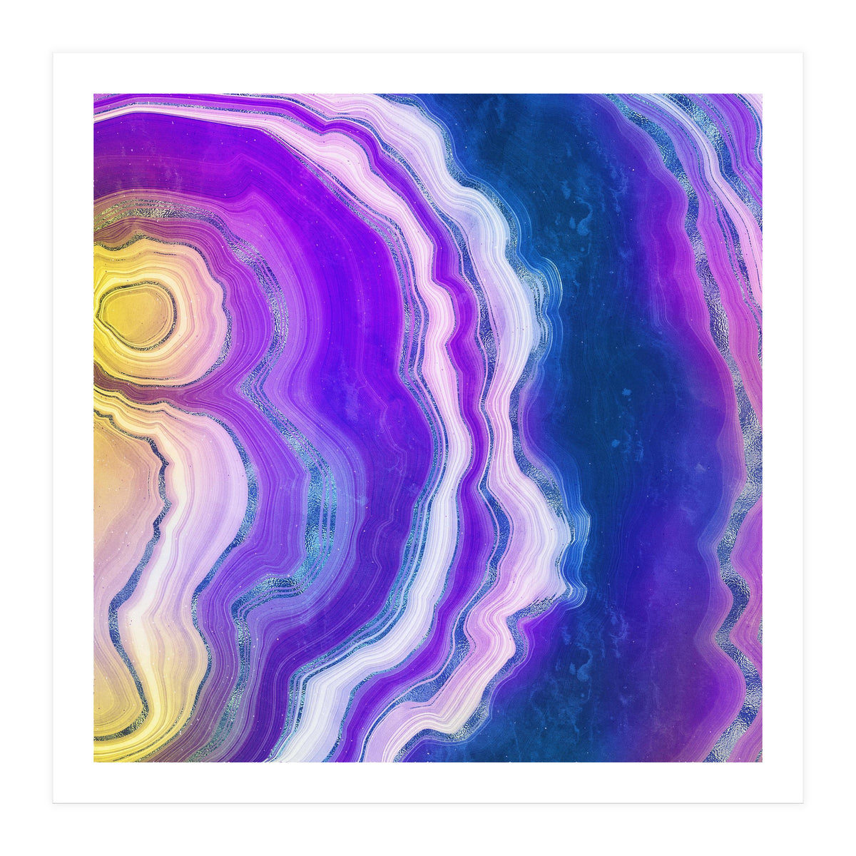 Neon Agate Texture 02  (Print Only)