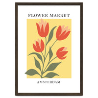 Amsterdam Flower Market - Modern Colorful Botanical Print