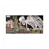 Utagawa Kuniyoshi – Mitsukuni Defying the Skeleton Specter (1910) | Dramatic Japanese Ukiyo-e Masterpiece (Print Only) thumbnail