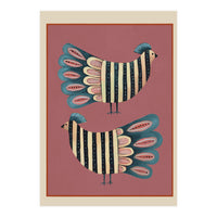 Striped Bird Pair I (Print Only)
