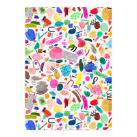 Abstract Colourful Marks Scribbles (Print Only)