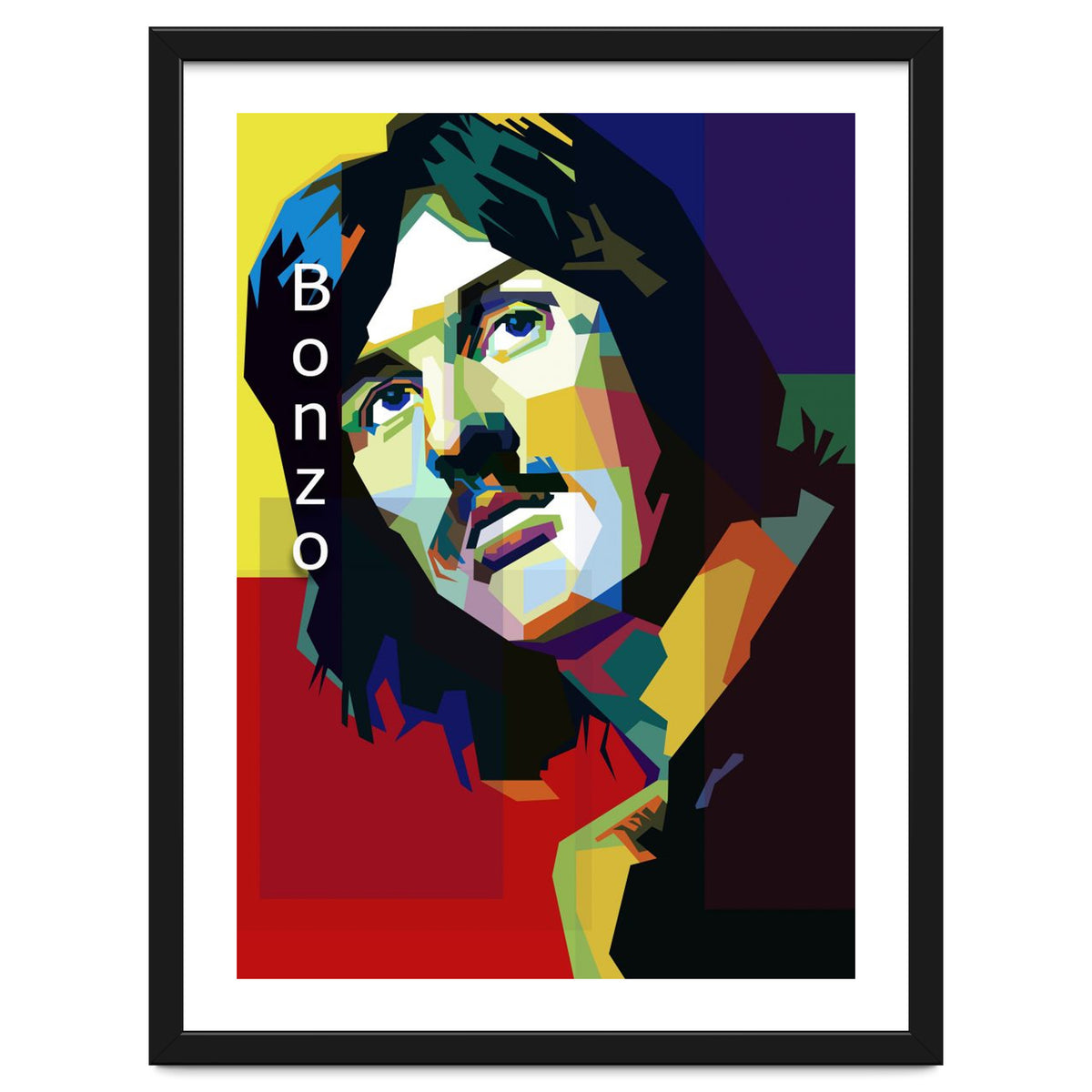 John Bonham Led Zeppelin Pop Art WPAP