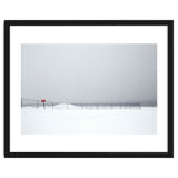 Fence in the winter seascape thumbnail