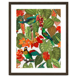 Tropical Parrots In Flower Jungle thumbnail