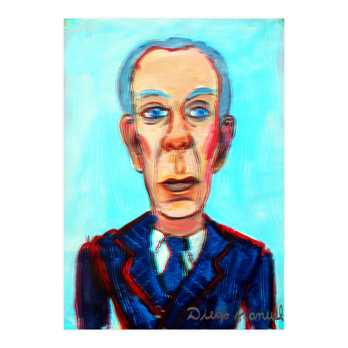 J L Borges 2 3d 2 (Print Only)