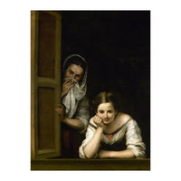 Bartolome Esteban Murillo:Two Women at a Window, c.1655/1660. National Gallery of Art Washington DC. (Print Only)