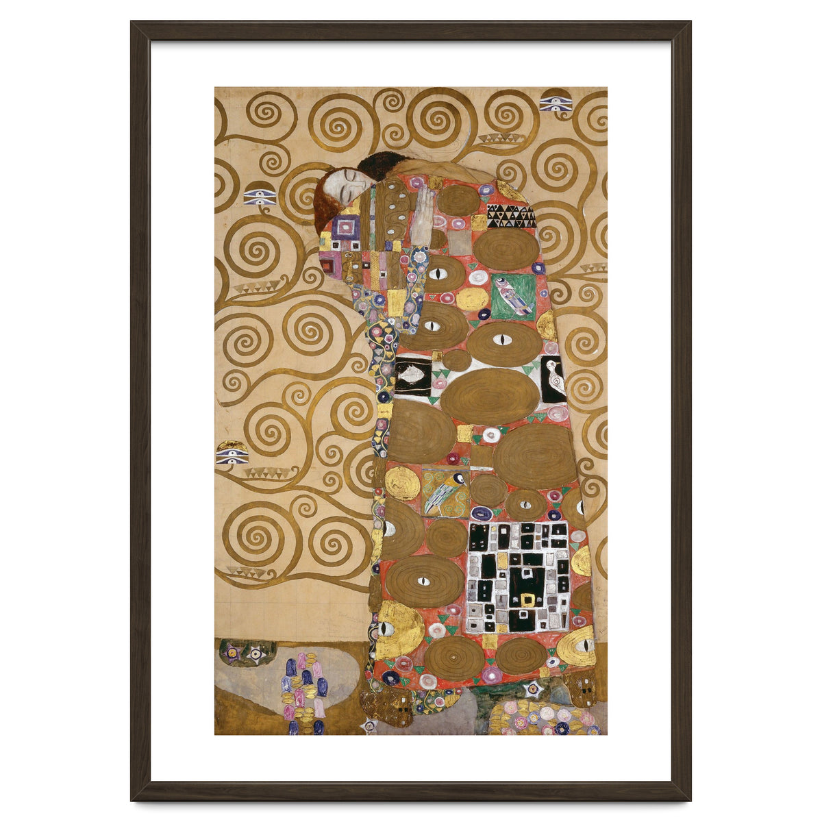 Sketches for the Frieze for the Palais Stoclet in Brussels, Belgium. Watercolour and pencil.