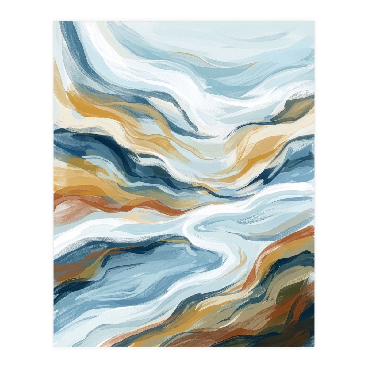 Flowing Earth Tones (Print Only)