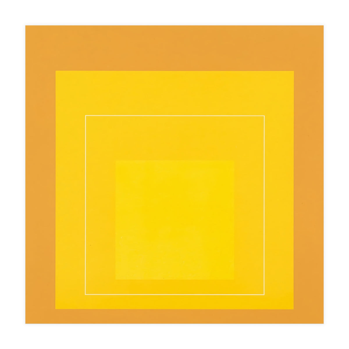 JOSEF ALBERS - HOMAGE TO THE SQUARE ORANGE YELLOW  (Print Only)