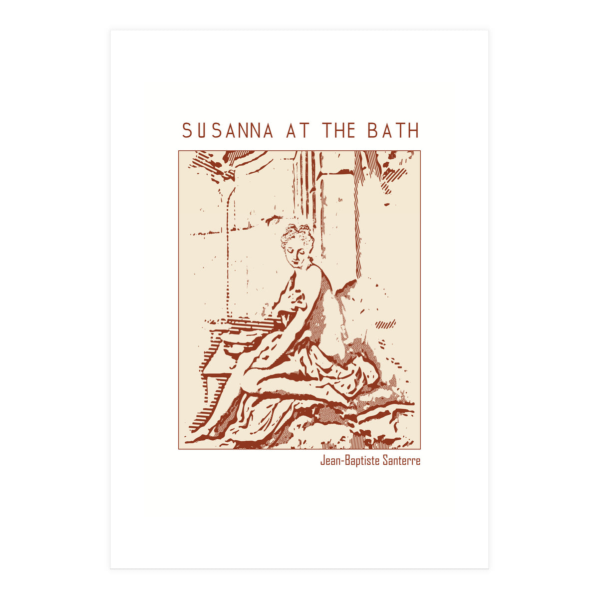 Susanna At The Bath – Jean Baptiste Santerre (Print Only)