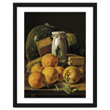 Luis Egidio Meléndez / 'Still Life of Oranges, Watermelon, a Pot, and Boxes of Cake', ca.  1760. thumbnail