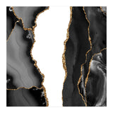 Black & Gold Agate Texture 07  (Print Only) thumbnail