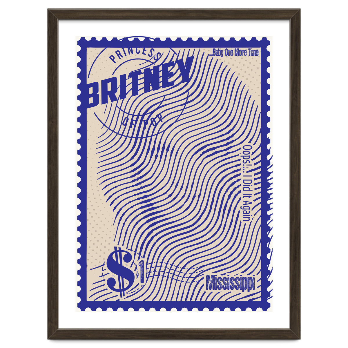 Britney Spears Stamps Art