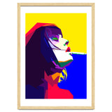 Girl Smoking Pop Art WPAP Style Illustration thumbnail