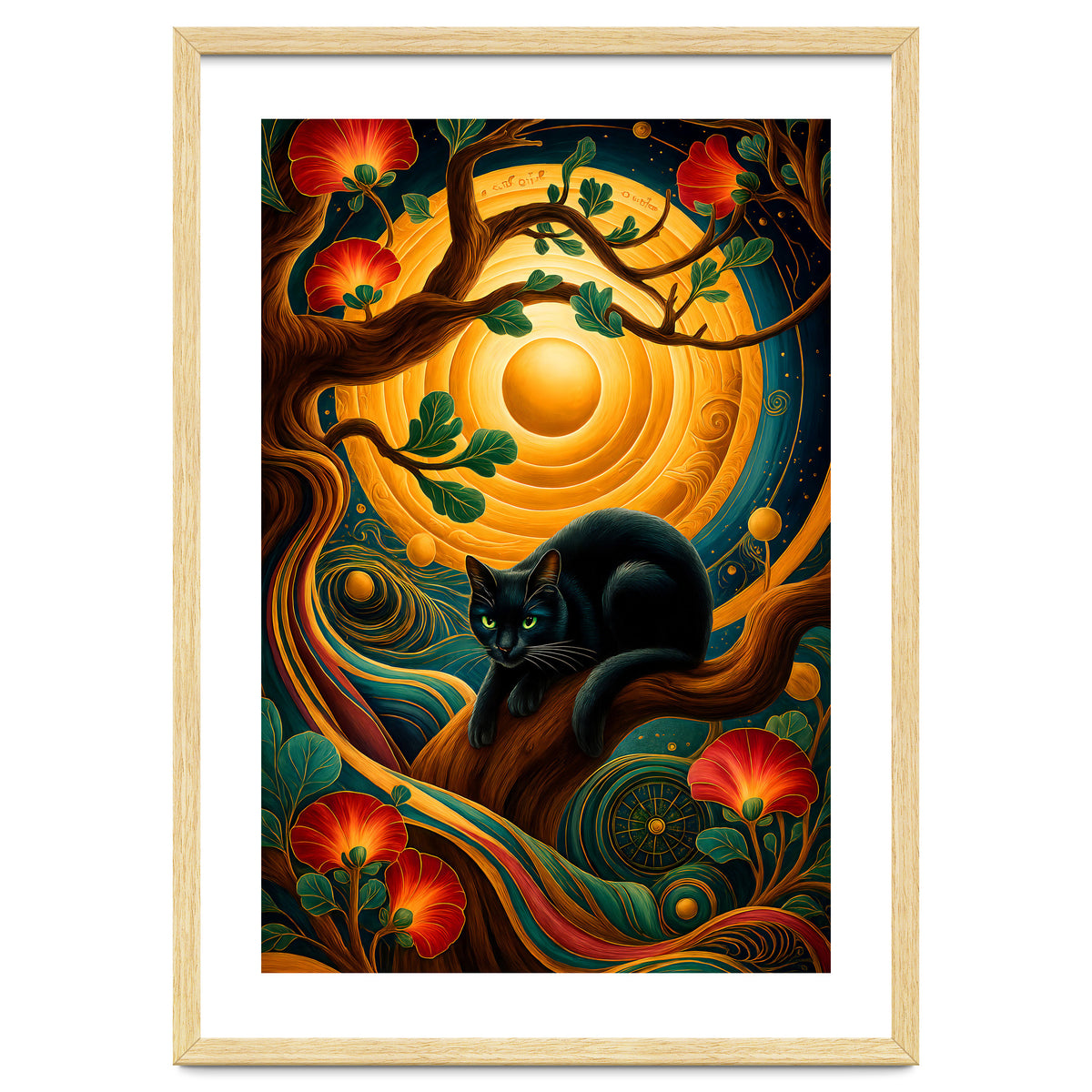 Black Cat Retro Contemporer