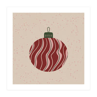 Christmas Globe with swirls (Print Only)