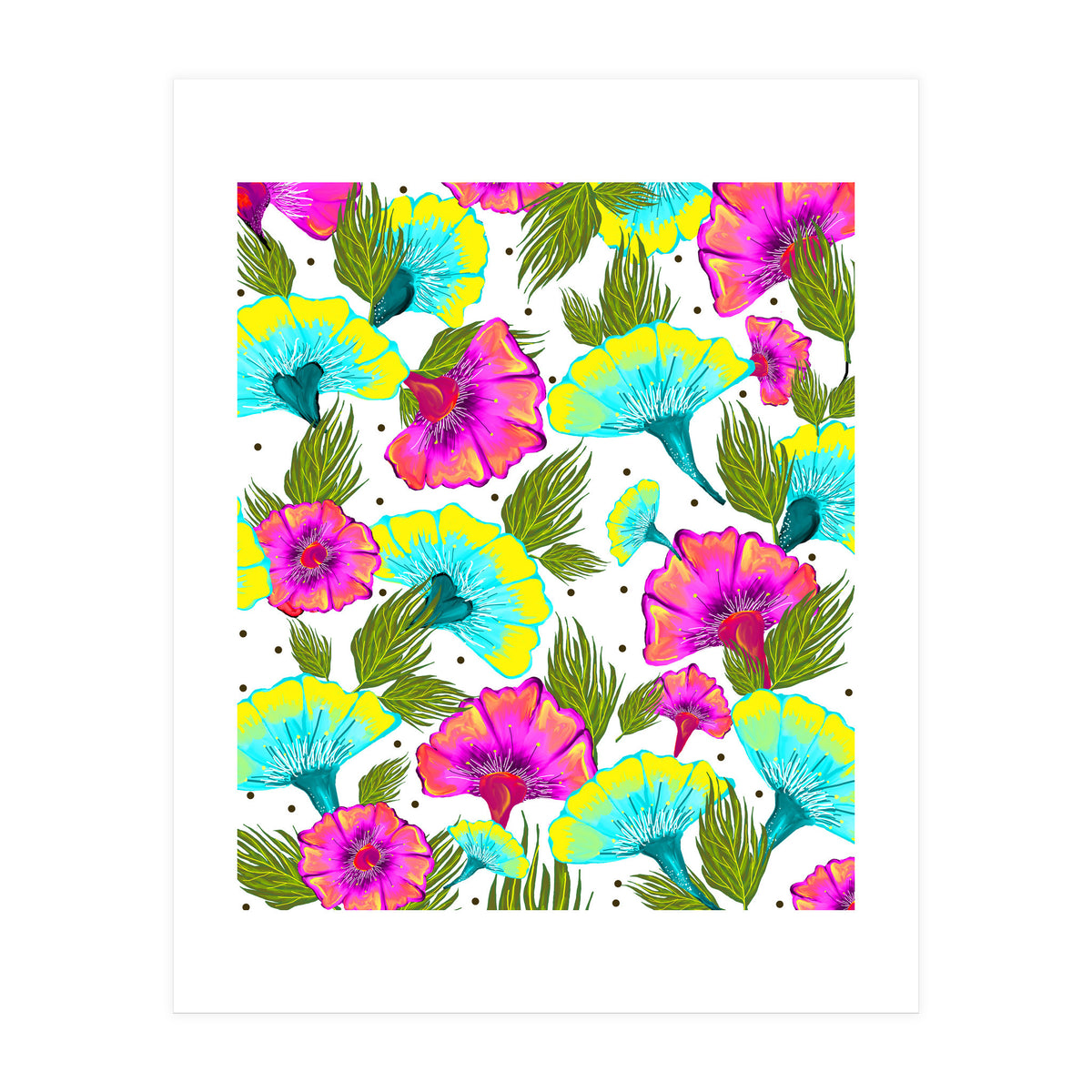 Ecstatic Floral #society6 #decor #buyart  (Print Only)