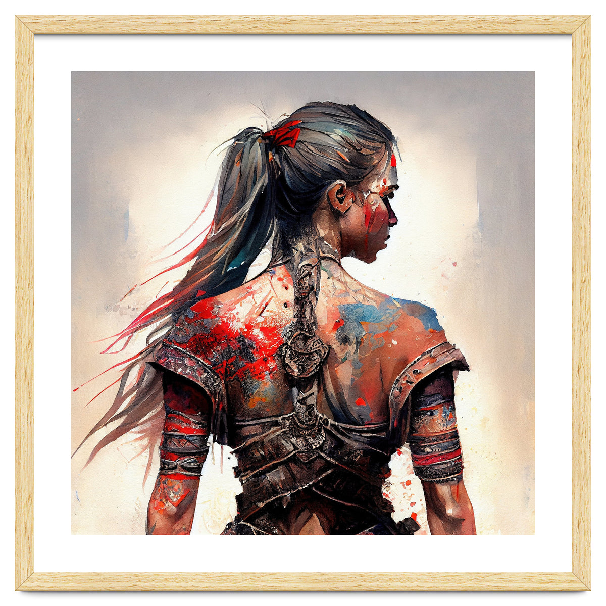 Powerful Warrior Back Woman #4