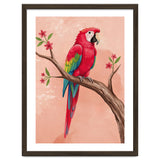 Red Macaw Parrot Bird Forest thumbnail