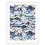 Watercolor Landscape Blue Mountains thumbnail