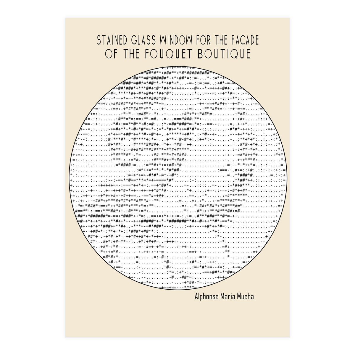 Stained Glass Window (ascii Art) (Print Only)