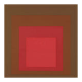 JOSEF ALBERS - HOMAGE TO THE SQUARE, RED, BROWN  (Print Only) thumbnail