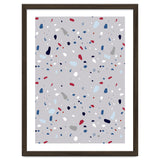 Modern Gray Blue Rounded Terrazzo thumbnail