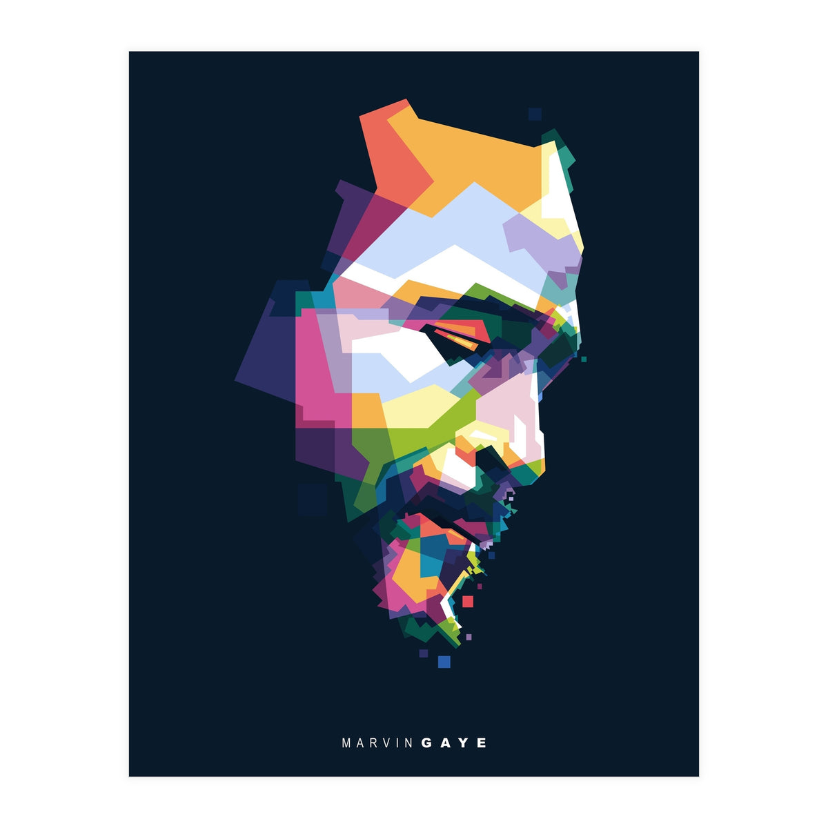 Marvin Gaye Pop Art WPAP (Print Only)