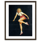Pinup Girl Crossing The Barbed Wire thumbnail