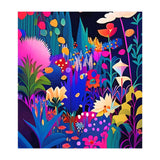 Surreal Emotions, Abstract Colorful Bold Botanical Nature Garden, Eclectic Boho Bohemian Modern Contemporary Graphic Design Painting (Print Only) thumbnail