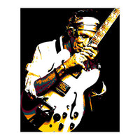 Keith Richards American Rock Guitarist in Pop Art (Print Only)