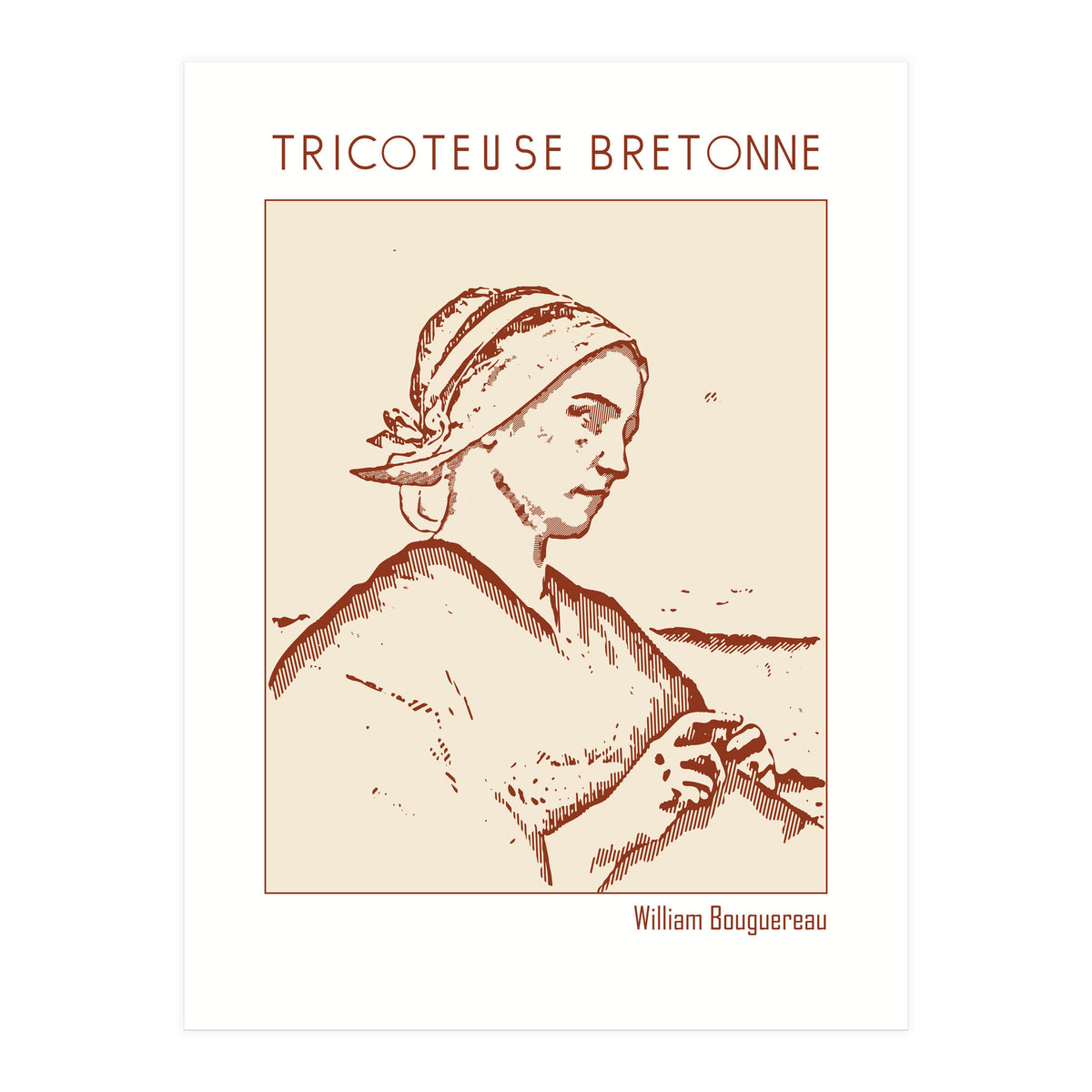 Tricoteuse Bretonne – William Bouguereau (Print Only)