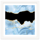 Blue & Gold Glitter Agate Texture 03 thumbnail