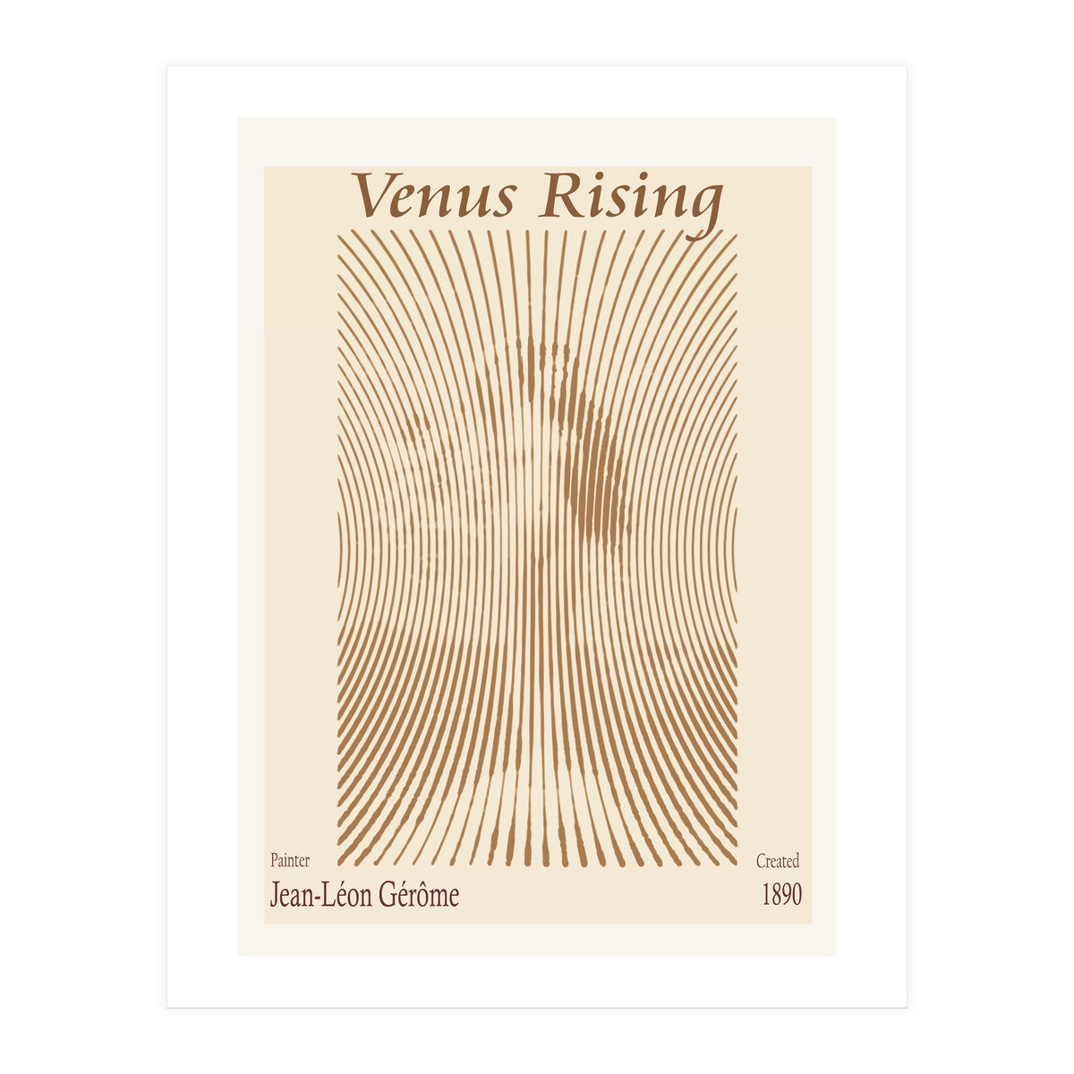 Venus Rising by Jean Léon Gérôme  (1890)  (Print Only)