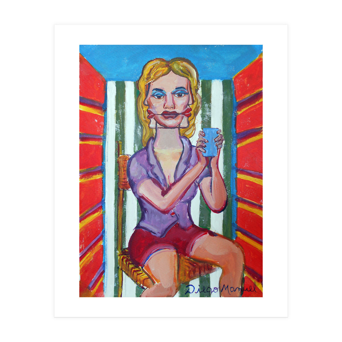 Mujer En La Silla (Print Only)