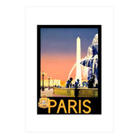 Fountains in Paris (Print Only)