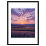 Serene Lavender Fields at Golden Hour Sunset thumbnail