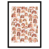 Cute Watercolor Rainbows Terracota thumbnail