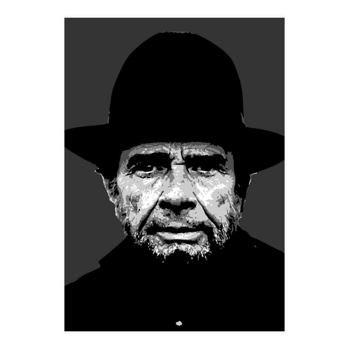 Merle Haggard American Country Musician Legend (Print Only)