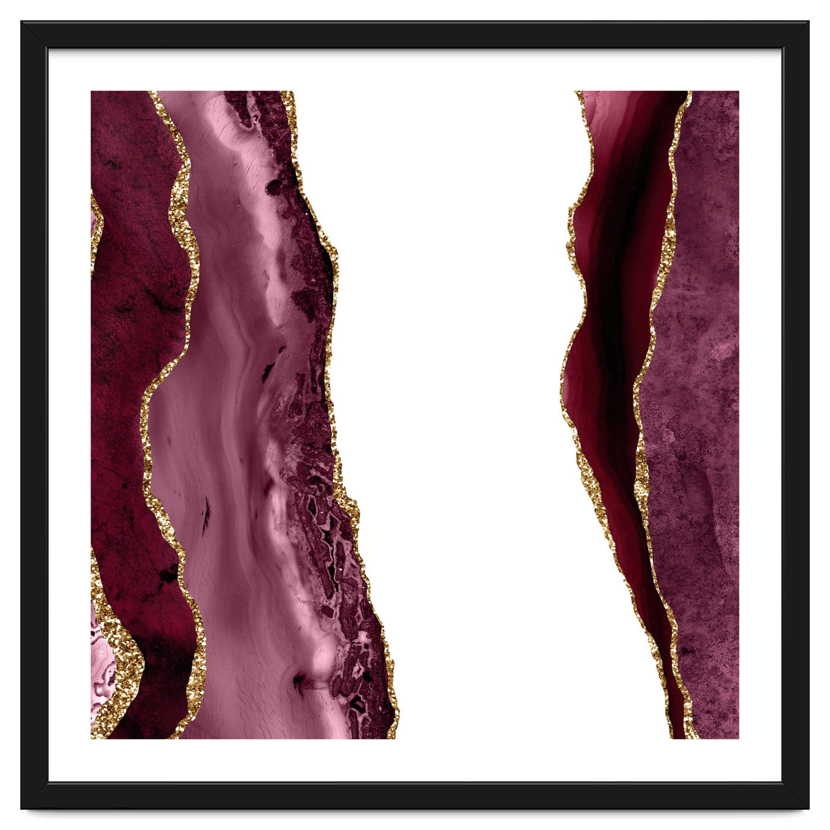 Burgundy & Gold Agate Texture 20