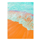 Coral Shore, Ocean Beach Photography, Summer Sea Sand Waves (Print Only) thumbnail