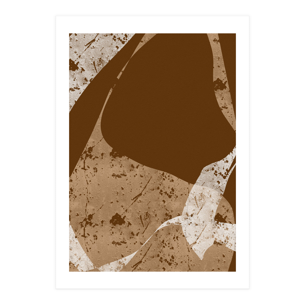 Brown Abstract Minimalist (Print Only)
