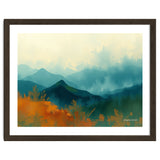 Long Title Misty Blue Mountain Range Landscape thumbnail