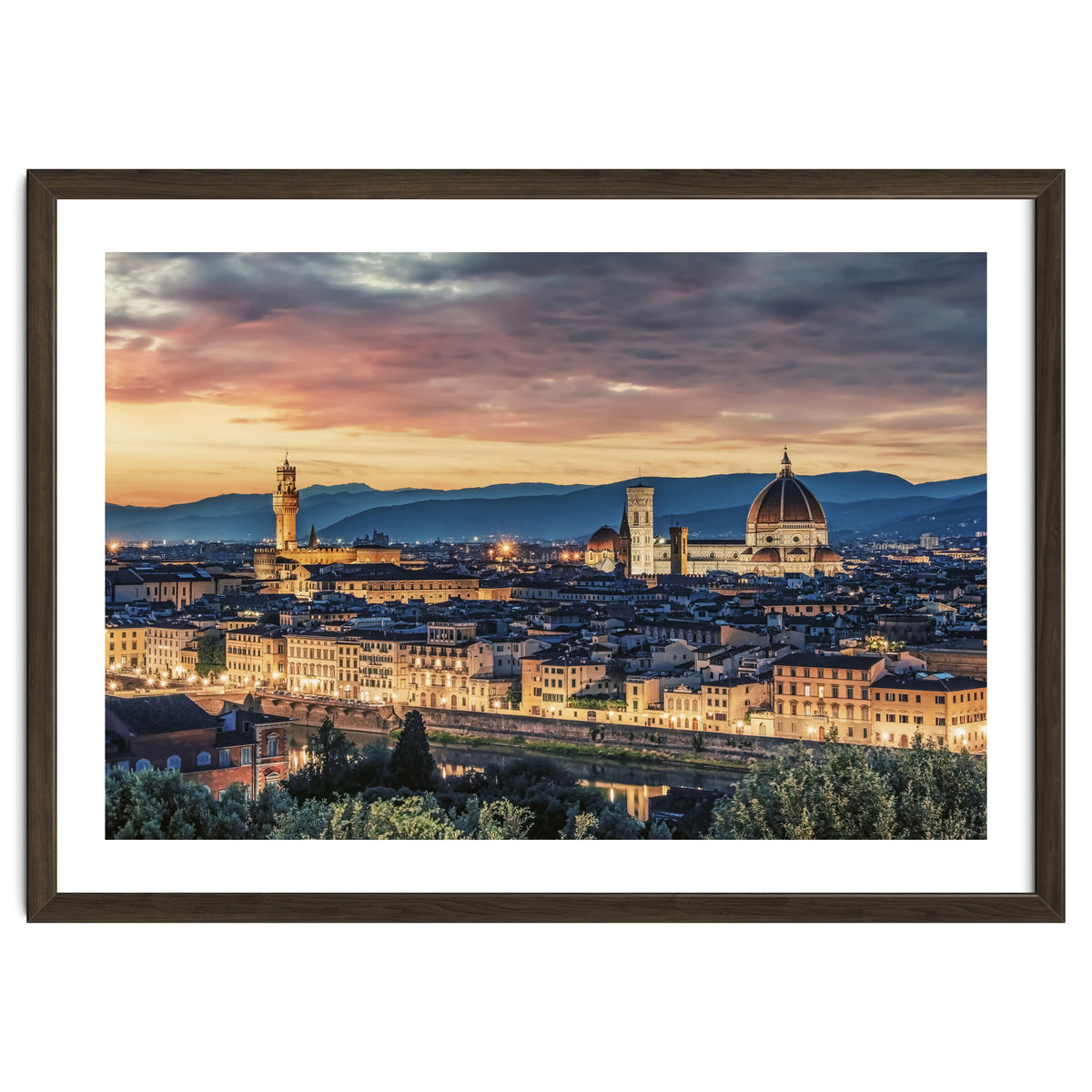 Florence At Sunset