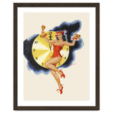 Pinup Girl Celebrating New Year thumbnail