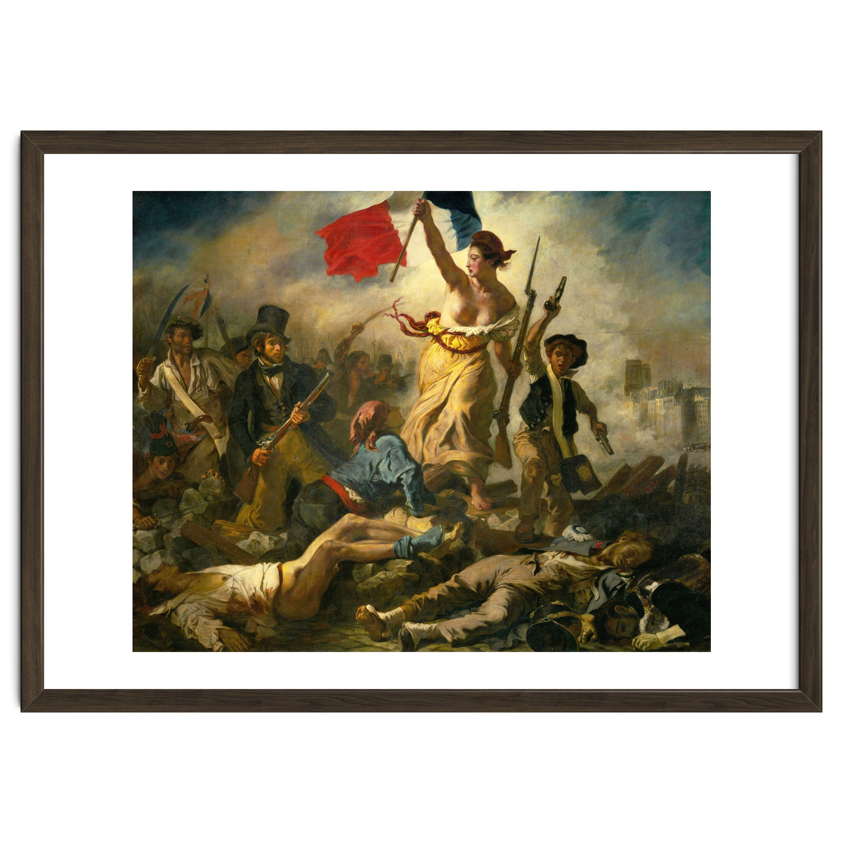 Eugène Delacroix / 'Liberty Leading the People', 1830, Oil on canvas, 260 x 325 cm. Eugne Delacroix.