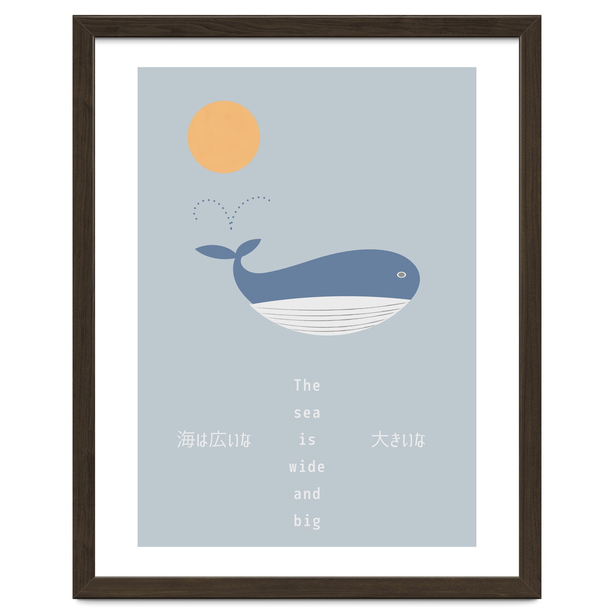 The whale in theocean