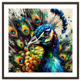 Vibrant Peacock Portrait thumbnail
