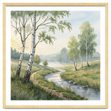Morning Mist in the Birch Valley thumbnail